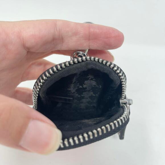 Karl Lagerfeld Paris Multi-Color Clip Pouch Coin Bag Earbuds Keys Pink Red Green - Picture 6 of 7